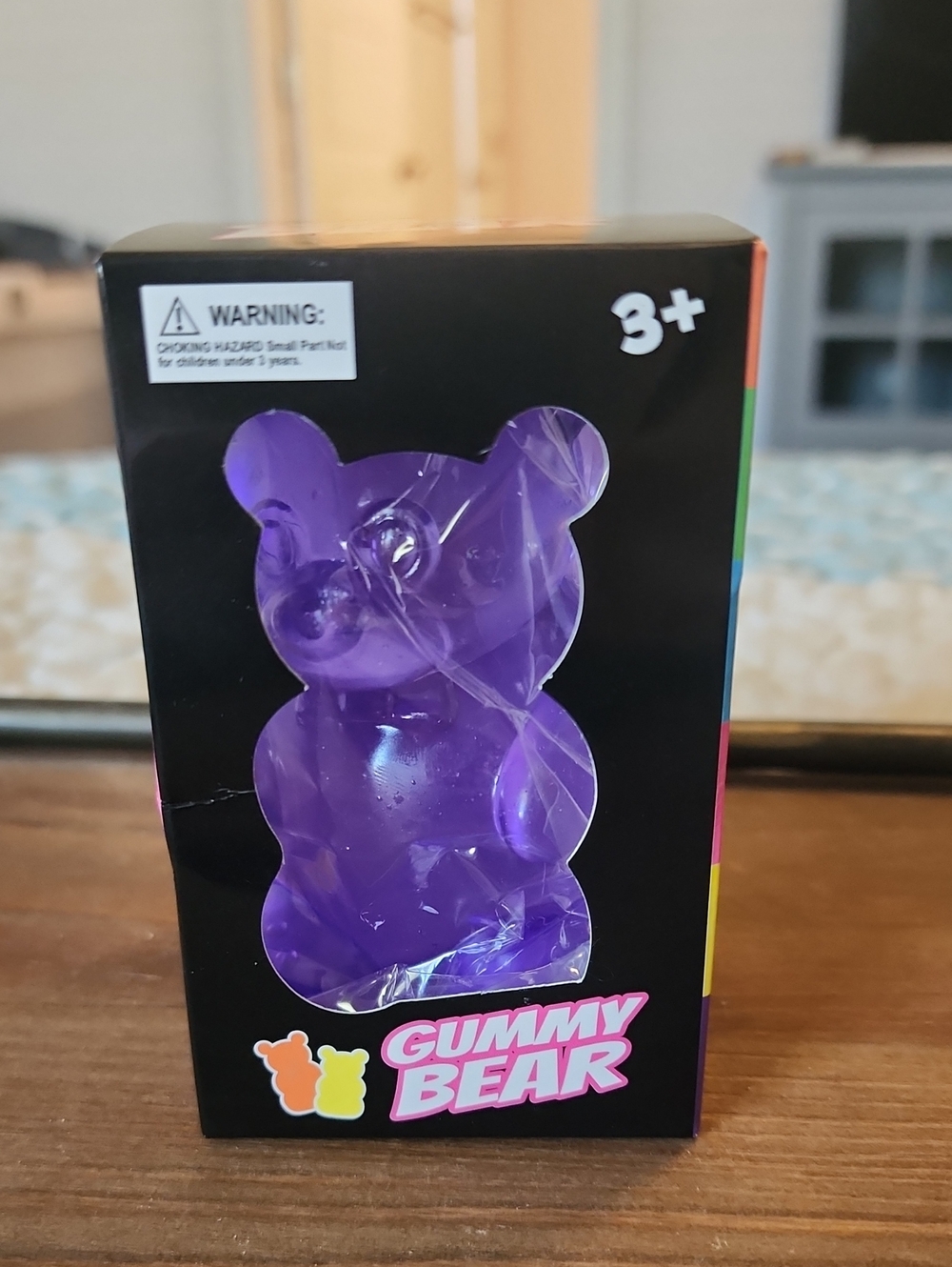 NWT Gummy Bear Squishy Toy- Purple